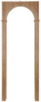 АРКА КАЗАНКА ПВХ,ЦВЕТ - СВЕТЛЫЙ ДУБ