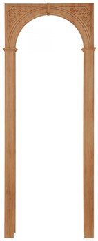 АРКА КАЗАНКА ПВХ,ЦВЕТ - МИЛАНСКИЙ ОРЕХ