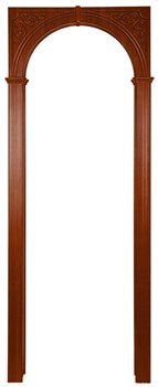 АРКА КАЗАНКА ПВХ,ЦВЕТ - КРАСНЫЙ КЛЕН