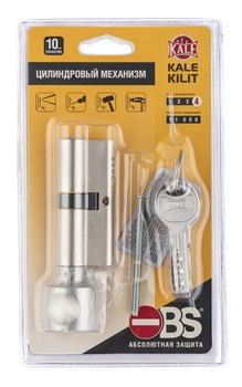 Цилиндровый механизм Kale kilit (Кале килит) с вертушкой 164 OBS SCE/80 (30+10+40) mm никель 5 кл. new - фото 117953