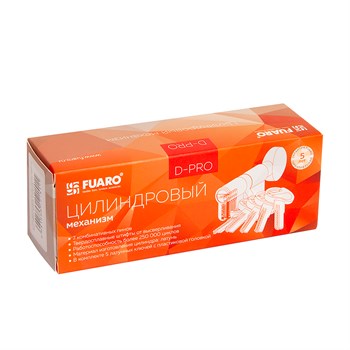 Цилиндровый Fuaro (Фуаро) механизм (D-PRO502/70) D-PRO5002KnobRL70(30+10+30) SSG-39 сатинированное золото 5Key - фото 118301