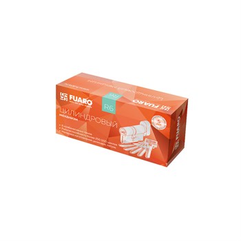 Цилиндровый Fuaro (Фуаро) механизм (R602/90) R6002Knob90(40+10+40) CP хром 5Key с вертушкой - фото 118433