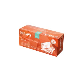 Цилиндровый Fuaro (Фуаро) механизм (R602) R6002Knob68(26+10+32) CP хром 5Key с вертушкой - фото 118474