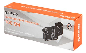 Цилиндровый Fuaro (Фуаро) механизм (100 ZM/70) 1000ZMKnob70(30+10+30) CP хром 5Key с вертушкой - фото 118552