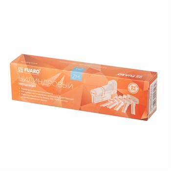 Цилиндровый Fuaro (Фуаро) механизм (200 ZM/120) 2000ZM Knob 120 (55+10+55) BL-24 черный 5Key с вертушкой - фото 118674