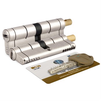 Цилиндровый механизм Mottura (Моттура) под вертушку C39F364601C5 (82 мм/31+10+41), МАТ.НИКЕЛЬ - фото 118711