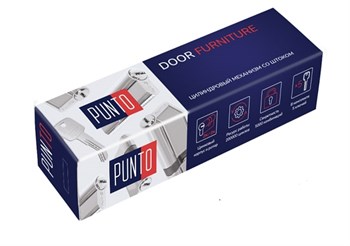 Цилиндровый Punto (Пунто) механизм Z3007Tang80(45+10+25) со штоком CP хром - фото 119305