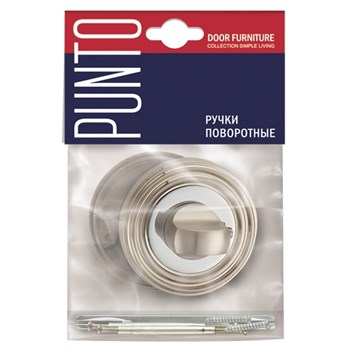 Ручка Punto (Пунто) поворотная BK6 ML SN/CP-3 матовый никель/хром - фото 128723