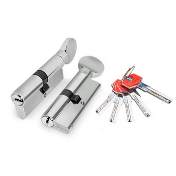 Цилиндровый Fuaro (Фуаро) механизм (D-PRO502/110) D-PRO5002Knob110(45+10+55) CP хром 5Key - фото 129749