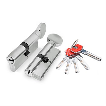 Цилиндровый Fuaro (Фуаро) механизм (D-PRO502/100) D-PRO5002Knob100(45+10+45) CP хром 5Key - фото 129752