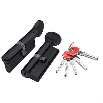 Цилиндровый Fuaro (Фуаро) механизм (D-PRO502/70) D-PRO5002Knob70(30+10+30) BL черный 5Key - фото 129783