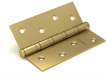 Петля Fuaro (Фуаро) универсальная IN5400U-BL SB (4BB/BL 125x75x2,5) мат. золото БЛИСТЕР - фото 132678