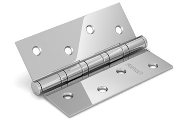 Петля Fuaro (Фуаро) универсальная IN5400U-BL CP (4BB/BL 125x75x2,5) хром БЛИСТЕР - фото 132798