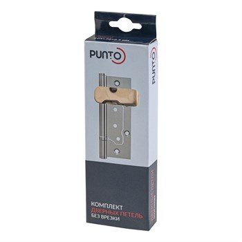 Петля Punto (Пунто) универсальная без врезки IN5200W SSG (200-2B 125x2,5) сатин.золото - фото 132876