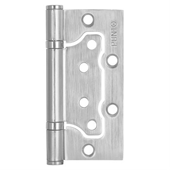 Петля Punto (Пунто) универсальная без врезки IN4200W SC (200-2B 100x2,5) мат. хром - фото 133053