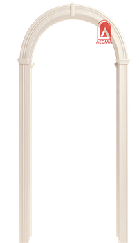 АРКА ВАЛЕНСИЯ ЭКОШПОН,ЦВЕТ - БЕЛЫЙ ЯСЕНЬ