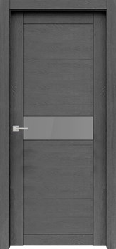 Дверь экошпон Велюкс 02 (Графит) - фото 37608