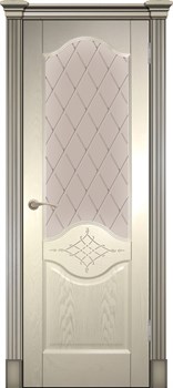 Дверь шпонированная Прованс-4 остекленная - фото 38212