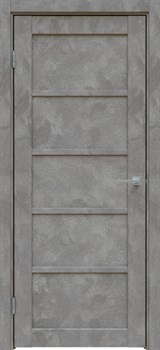 Межкомнатная дверь Бетон темно-серый 606 ПГ - фото 77980