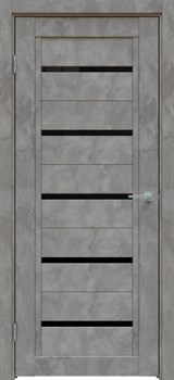 Межкомнатная дверь Бетон темно-серый 610 ПО - фото 77984
