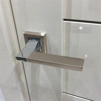 Ручка Punto (Пунто) раздельная K.QL52.TECH (TECH QL) SN/CP-3 матовый никель/хром - фото 81203