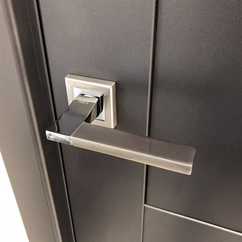 Ручка Punto (Пунто) раздельная K.QL52.TECH (TECH QL) SN/CP-3 матовый никель/хром - фото 81204