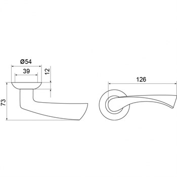 Ручка Punto (Пунто) раздельная R.TL54.CRONA (CRONA TL) ABG-6 зеленая бронза - фото 81411