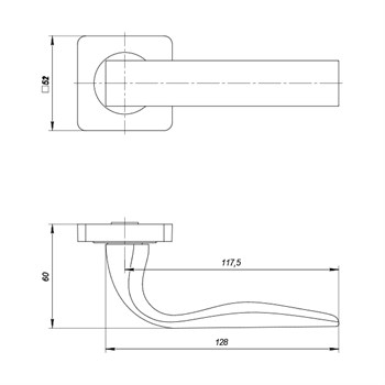 Ручка Punto (Пунто) раздельная K.ZQ51.INTEGRA (INTEGRA ZQ) BL-24 черный - фото 81540
