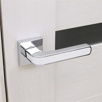 Ручка Fuaro (Фуаро) раздельная K.DM51.NEO (NEO DM) CP/WH-19 хром/белый - фото 81907