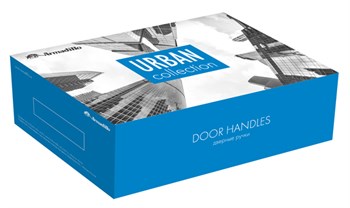 Ручка Armadillo (Армадилло) раздельная AJAX URB1 SN/CP-3 Мат никель/хром - фото 82362