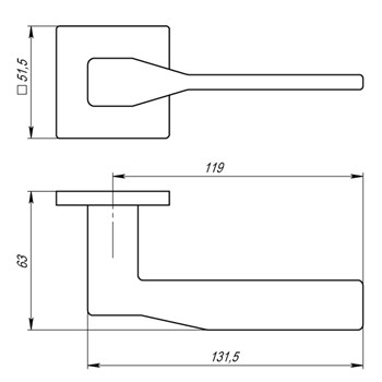 Ручка Armadillo (Армадилло) раздельная K.USS52.GRAND (GRAND USS) MWSC-33 итальянский тисненый - фото 82576