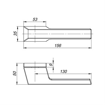 Ручка Armadillo (Армадилло) раздельная K.UCS36.BRICK (BRICK UCS) BL-26 черный - фото 82601