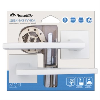 Ручка Armadillo (Армадилло) раздельная MORI USS/HD BPVD-77 Вороненый никель - фото 82683