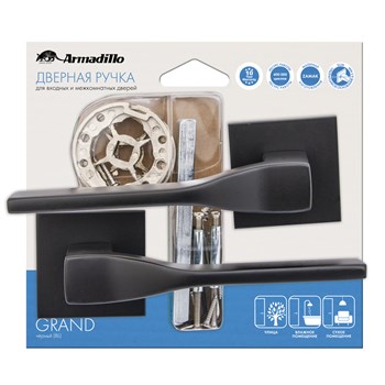 Ручка Armadillo (Армадилло) раздельная GRAND USS/HD BPVD-77 Вороненый никель - фото 82704