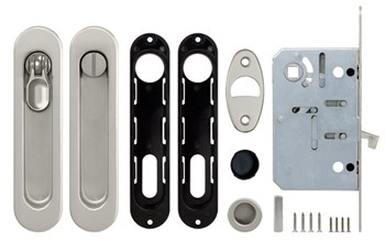 Набор Armadillo (Армадилло) для раздвижных дверей SH.LD152.KIT011-BK (SH011-BK) SN-3 матовый никель - фото 82780 Набор Armadillo (Армадилло) для раздвижных дверей SH.LD152.KIT011-BK (SH011-BK) SN-3 матовый никель - фото 82780