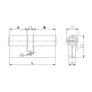 Цилиндровый Kale kilit (Кале килит) механизм 164 BN/68 (26+10+32) mm никель 5 кл. - фото 82992 Цилиндровый Kale kilit (Кале килит) механизм 164 BN/68 (26+10+32) mm никель 5 кл. - фото 82992