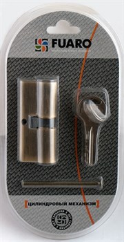 Цилиндровый Fuaro (Фуаро) механизм R300/60 mm-BL (25+10+25) CP хром 5 кл. БЛИСТЕР - фото 83330
