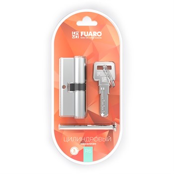 Цилиндровый Fuaro (Фуаро) механизм (R600/90) R6000Key90(50+10+30)-BL CP хром /блистер 5Key - фото 83390