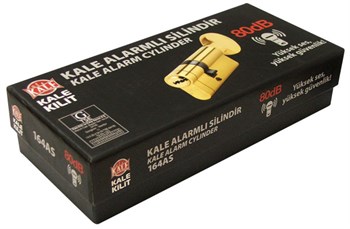 Цилиндровый Kale kilit (Кале килит) механизм со звуковой сигнализацией c вертушкой 164 AS/85 (35+10+40) mm латунь 5 кл. - фото 83576