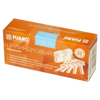Цилиндровый Fuaro (Фуаро) механизм (200 ZA/70) 2000ZAKey70(30+10+30) CP хром 5Key - фото 83968