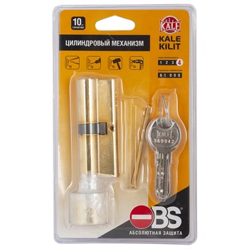 Цилиндровый механизм Kale kilit (Кале килит) с вертушкой 164 OBS SCE/80 (35+10+35) mm латунь 5 кл. new - фото 84134