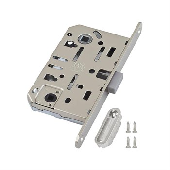 B06102.50.06.567 AGB (АГБ) Защелка врезная WC (никель) с отв. пл. B02402.05.06 MEDIANA POLARIS - фото 84306