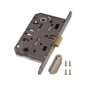 B06102.50.12.567 AGB (АГБ) Защелка врезная WC (ант. бр.) с отв. пл. B02402.05.12 MEDIANA POLARIS - фото 84323