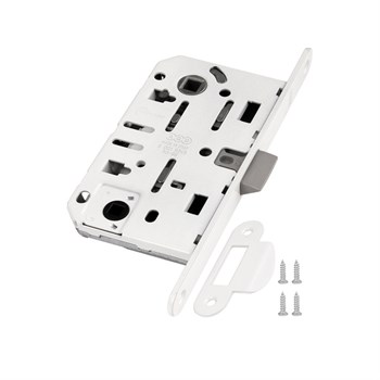 B01102.50.FM.567 AGB (АГБ) Защелка врезная WC (белый) MEDIANA EV. (инд.упак+B01000.13) - фото 84500