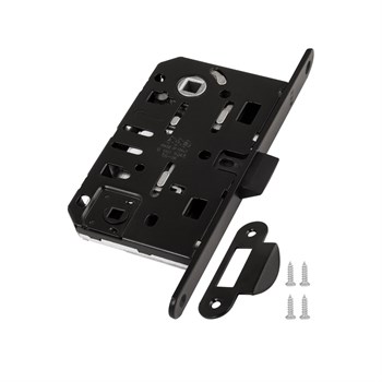 B01102.50.93.567 AGB (АГБ) Защелка врезная WC (черный) MEDIANA EV. (инд.упак+B01000.13) - фото 84504