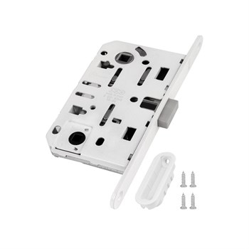 B06102.50.FM.567 AGB (АГБ) Защелка врезная WC (белый) с отв. пл. B02402.05.91 MEDIANA POLARIS - фото 84508