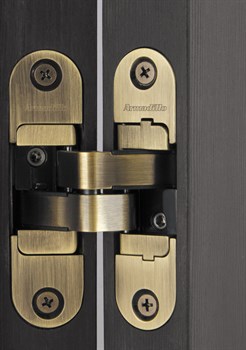 Петля Armadillo (Армадилло) скрытой установки U3D4200R AB правая (Architect 3D-ACH 40) бронза 40 кг - фото 85441