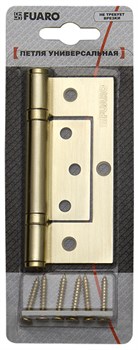 Петля Fuaro (Фуаро) универсальная без врезки IN4300W-BL CP (300-2BB/BL 100x2,5) хром БЛИСТЕР - фото 85741