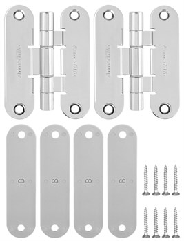 Петля Armadillo (Армадилло) универсальная OPTIMUM Mini SC Мат. хром - фото 86072