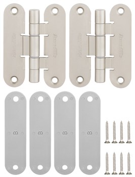 Петля Armadillo (Армадилло) универсальная Optimum Mini SN Мат. никель - фото 86076